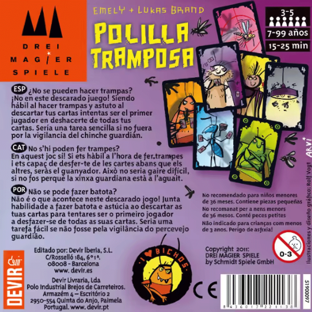 Party Games Juegos De Mesa - Настольная игра «Обманная моль» на испанском