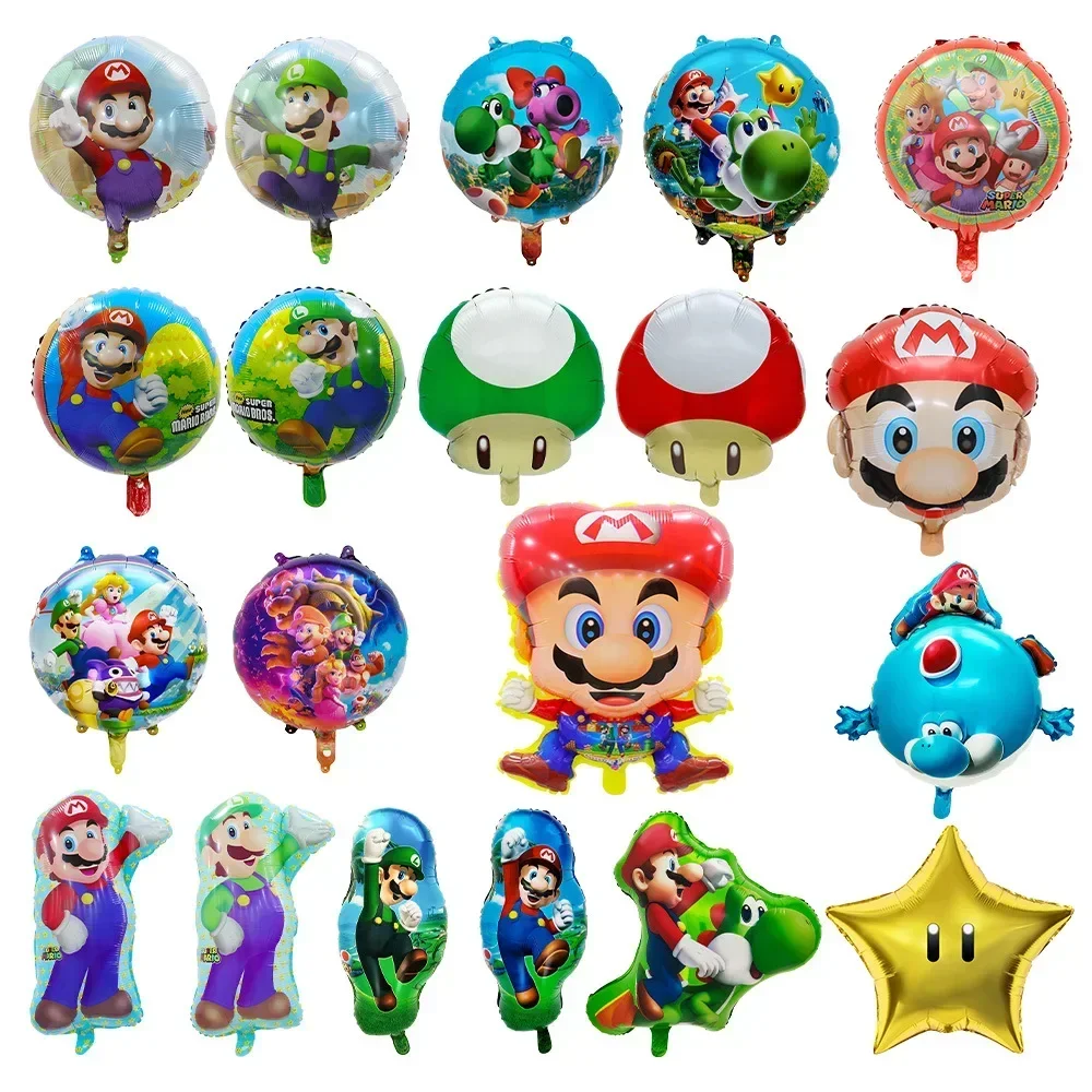 Party Games Mario - Набор воздушных шаров «Супер Мэри»: персиковый