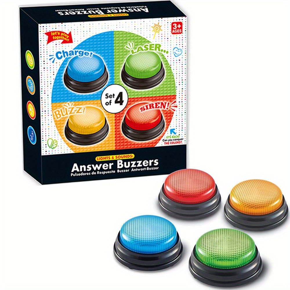 4 шт., игрушки-звуки с подсвет – обзор и цена Party Games Quiz