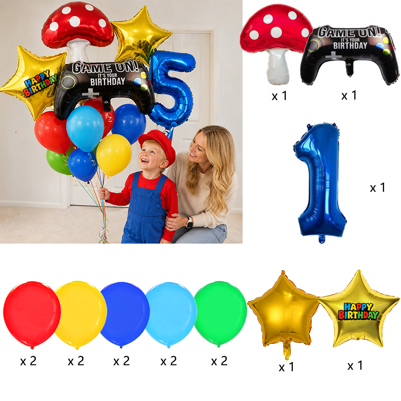 Набор воздушных шаров Superbor – обзор и цена Party Games Mario