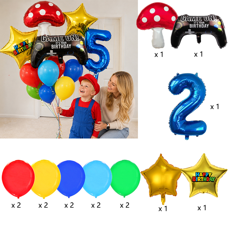 Набор воздушных шаров Superbor – обзор и цена Party Games Mario
