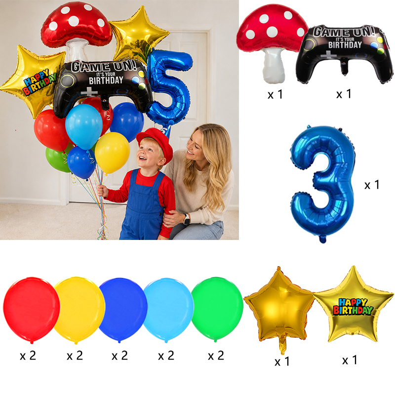 Набор воздушных шаров Superbor – обзор и цена Party Games Mario